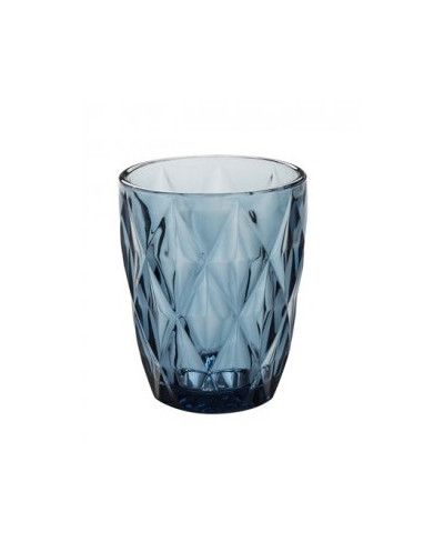 Bicchiere in vetro acqua blu mirtillo