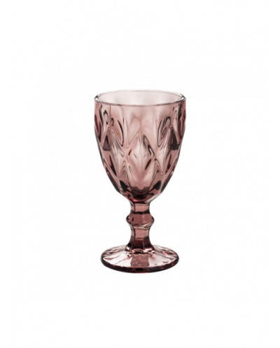 Bicchiere in vetro da vino rosa marsala