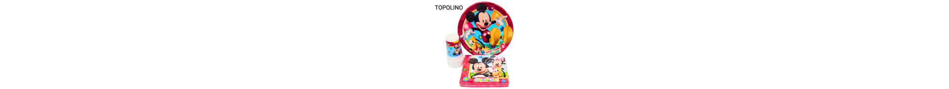 Piatti in cartoncino per compleanno Topolino